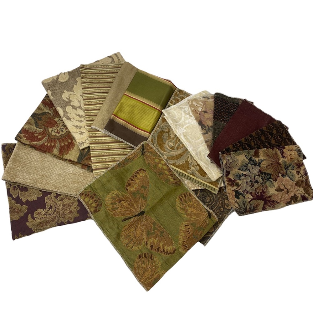 Fabric Remnants Lot Premium Upholstery Brocade Damask Sewing Craft Material DIY - Picture 8 of 13